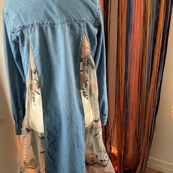 Boho Jean T-Shirt Dress - Picture 3 of 8